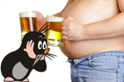 Пивной живот- удел тех,кто очень любит пиво