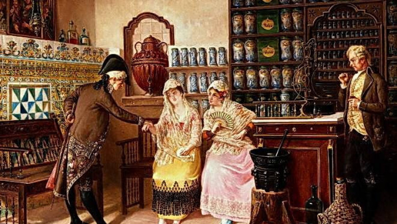 Как выглядели первые аптеки?