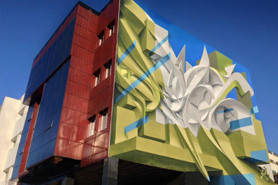 3D графити делают стены фантастично красивыми
