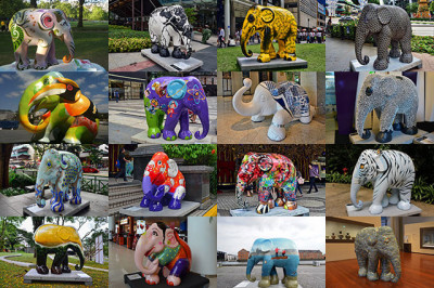  Парад слоновьих скульптур