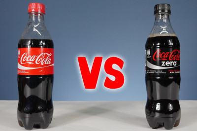 Интересный эксперимент: сравнение количества сахара в Coca-Cola и Coca-Cola Zero