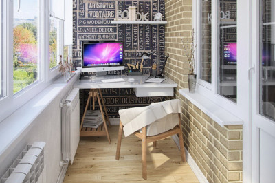  Преимущества и недостатки кабинета, организованного на балконе