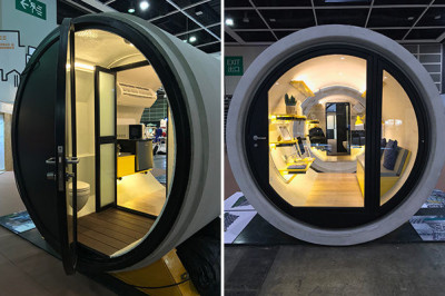 В Китае делают дома в трубах