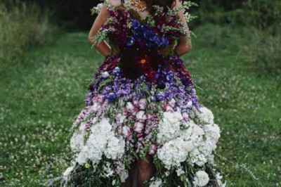 Эпатажные платья из необычных материалов