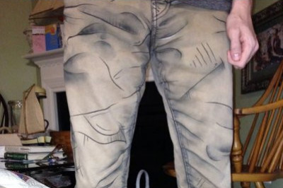 Нарисованные штаны 