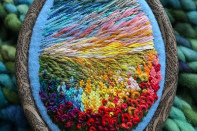 Пейзажи из ниток